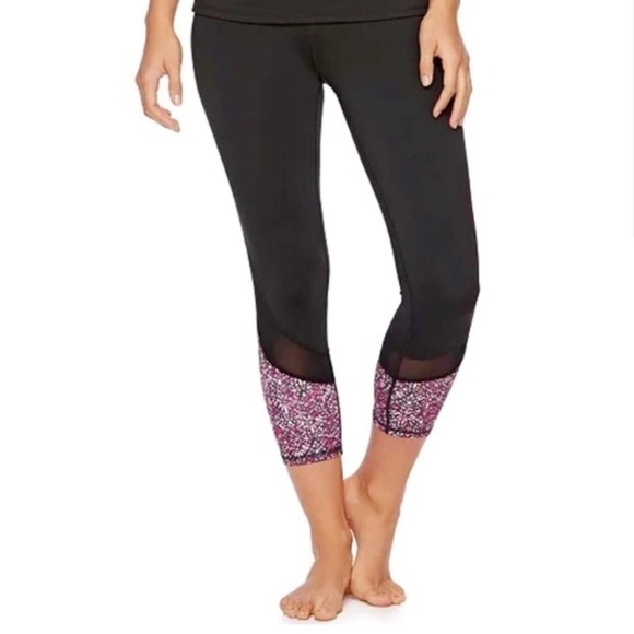 Gaiam Women’s Leggings Medium Pink & Purple Yoga Workout Athleisure - Picture 3 of 13